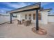 Spacious patio featuring a covered seating area at 1721 S Shafer Dr, Tempe, AZ 85281