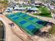 Aerial view of pickleball courts and playground at 30636 N Royal Oak Way, San Tan Valley, AZ 85143