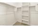 Walk-in closet with carpeted flooring and multiple shelving and rack storage at 8657 W Warner St, Tolleson, AZ 85353