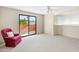 Bedroom with mountain views and private balcony at 10653 N 10Th Pl, Phoenix, AZ 85020