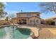 Two-story house with pool and basketball court at 22821 S 212Th St, Queen Creek, AZ 85142
