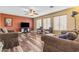 Living room features hardwood floors and ample natural light at 22821 S 212Th St, Queen Creek, AZ 85142