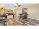 Spacious living room with hardwood floors and open concept at 22821 S 212Th St, Queen Creek, AZ 85142
