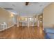 Loft with built-in desks and hardwood floors at 22821 S 212Th St, Queen Creek, AZ 85142