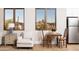 Cozy breakfast nook with mountain views and small table at 4308 N Sage Creek Cir, Mesa, AZ 85207