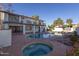 Private backyard with a sparkling pool and a relaxing spa at 1302 E Steamboat Bend Dr, Tempe, AZ 85283