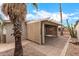 Covered patio with tan screens and a gravel yard at 1672 E Augusta Ave, Chandler, AZ 85249