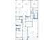 Main floor plan showcasing a spacious layout with 3 bedrooms, 2 baths, and a 2-car garage at 43513 N Wollemi St, Queen Creek, AZ 85140