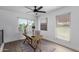 Cozy home office featuring a wooden desk and ceiling fan at 3500 N Hayden Rd # 1902, Scottsdale, AZ 85251