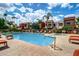 Inviting community pool with lounge chairs and spa at 3500 N Hayden Rd # 1902, Scottsdale, AZ 85251