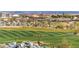 Aerial view of a beautifully landscaped golf course at 20404 W Crescent Dr, Buckeye, AZ 85396