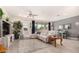 Relaxing living room featuring a sectional sofa and a view to the backyard at 2837 W Minton St, Phoenix, AZ 85041