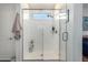 Large walk-in shower with glass enclosure and modern fixtures at 2837 W Minton St, Phoenix, AZ 85041