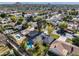 Aerial view of house with pool, showcasing surrounding neighborhood at 4034 E Osborn Rd, Phoenix, AZ 85018