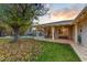 Covered patio with string lights, creating a cozy ambiance at 4034 E Osborn Rd, Phoenix, AZ 85018