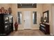 Elegant entryway with high ceilings, decorative vases, and a tasteful rug at 6217 E Sienna Bouquet Pl, Cave Creek, AZ 85331