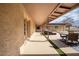 Covered patio overlooking a relaxing outdoor space at 755 W 2Nd St, Mesa, AZ 85201