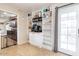 Kitchen boasts built-in shelving and French doors at 755 W 2Nd St, Mesa, AZ 85201