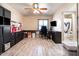 Home office with built-in shelving and a desk at 755 W 2Nd St, Mesa, AZ 85201