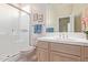 Clean bathroom with single sink, shower and toilet at 8062 E Cortez Dr, Scottsdale, AZ 85260