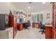 Bright home office featuring two desks and wood cabinetry at 8062 E Cortez Dr, Scottsdale, AZ 85260