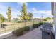 Back patio with built-in grill and golf course view at 8062 E Cortez Dr, Scottsdale, AZ 85260