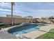 Private backyard oasis featuring a sparkling pool and patio at 1109 W Seagull Dr, Chandler, AZ 85286