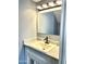 Bathroom features a vanity with modern sink and fixtures at 1230 N 84Th Pl, Scottsdale, AZ 85257