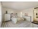 Spacious bedroom with light carpeting and built-in storage at 4047 E Catalina Cir, Mesa, AZ 85206