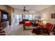 Bright living room featuring a view of the backyard patio at 17475 W Caribbean Ln, Surprise, AZ 85388