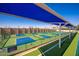Outdoor pickleball courts with shade structures at 9048 E Cedar Waxwing Dr, Sun Lakes, AZ 85248