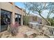 Relaxing hot tub area with desert landscaping at 9250 E Whitethorn Cir, Scottsdale, AZ 85266