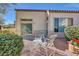Backyard with patio, seating, and desert landscaping at 23635 N 75Th Pl, Scottsdale, AZ 85255