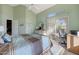 Spacious bedroom with backyard view and built-in workspace at 23635 N 75Th Pl, Scottsdale, AZ 85255