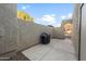 Small patio with grill and gated access at 2524 S El Paradiso Ave # 81, Mesa, AZ 85202