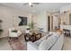 Comfortable living room with neutral tones, stylish furniture, and a seamless flow to other living spaces at 2835 E Los Gatos Dr, Phoenix, AZ 85050