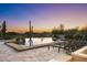 Relaxing pool and spa with stunning sunset views at 8567 E Overlook Dr, Scottsdale, AZ 85255