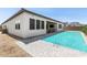 Backyard oasis with a sparkling pool, perfect for hot summer days and entertaining guests at 11899 N Spearfish St, Surprise, AZ 85388