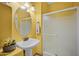 Well-appointed bathroom featuring a shower and pedestal sink at 12438 N Saguaro Blvd # 126, Fountain Hills, AZ 85268
