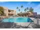 Community pool and relaxing patio area at 12438 N Saguaro Blvd # 126, Fountain Hills, AZ 85268