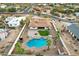Aerial view showing home, pool, and surrounding landscape at 1750 E Euclid Ave, Phoenix, AZ 85042