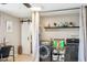 Laundry room with washer, dryer, and additional storage at 1750 E Euclid Ave, Phoenix, AZ 85042