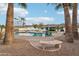 Expansive pool and patio with mountain backdrop at 1750 E Euclid Ave, Phoenix, AZ 85042