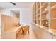 Stylish office space with built-in shelving, drawers, and a comfortable chair at 6215 N Casa Blanca Dr, Paradise Valley, AZ 85253
