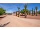 House with gated entry and a long driveway at 18654 W Solano Dr, Litchfield Park, AZ 85340