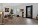 Bright and airy entryway with tile floors and rustic decor at 369 W Glacier Bay Dr, San Tan Valley, AZ 85140