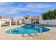 Refreshing community pool and spa with patio seating at 320 S 70Th St # 36, Mesa, AZ 85208