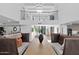 Elegant dining room with a high ceiling and stylish decor at 6701 N Scottsdale Rd # 24, Scottsdale, AZ 85250