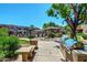 Community BBQ grills and seating area with lush landscaping at 9450 E Becker Ln # 1009, Scottsdale, AZ 85260