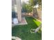 Grassy backyard with a block wall for privacy and mature trees for shade at 4030 E Lexington Ave, Gilbert, AZ 85234